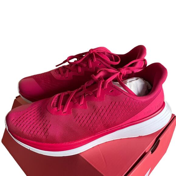 NEW Lane Eight relay Trainer Sneakers 12 Womens Hibiscus Lace Up Running Fitness - Picture 5 of 12